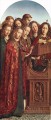 El Retablo de Gante Ángeles cantores Renacimiento Jan van Eyck